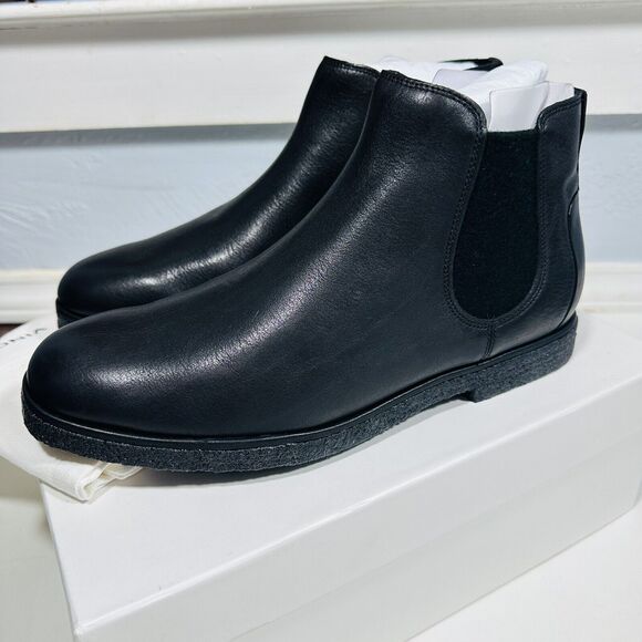 Vince Men's Size 11.5 Bonham Leather Chelsea Boot Black NIB $350 - Picture 3 of 6